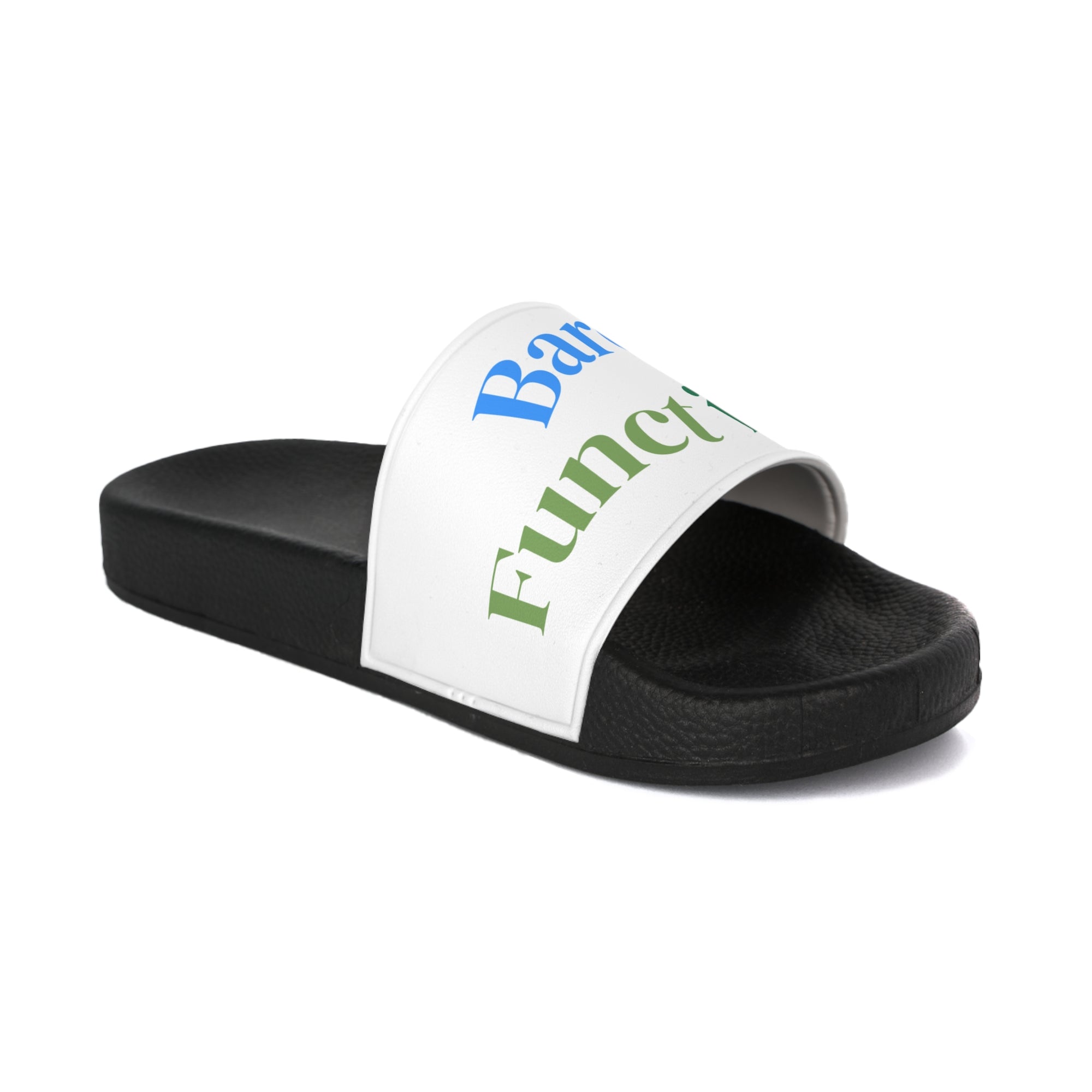 Fun Quote Men's Slide Sandals, Vacation Footwear, Casual Summer Slides, Beach Sandals, Gift for Him