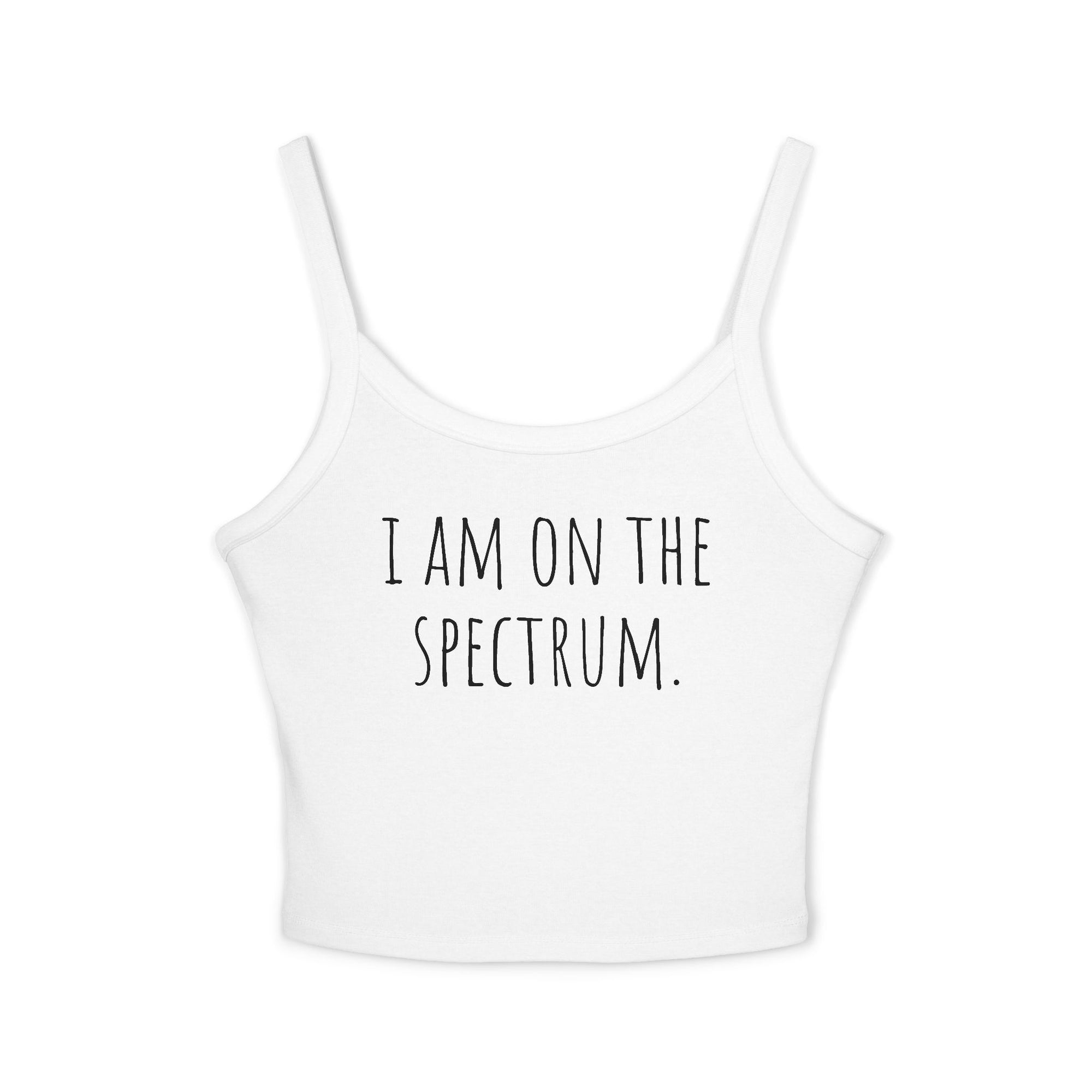 Women's Spaghetti Strap Tank Top for Self-Expression | Casual Summer Wear, LGBTQ+ Pride, Mental Health Awareness, Everyday Comfort
