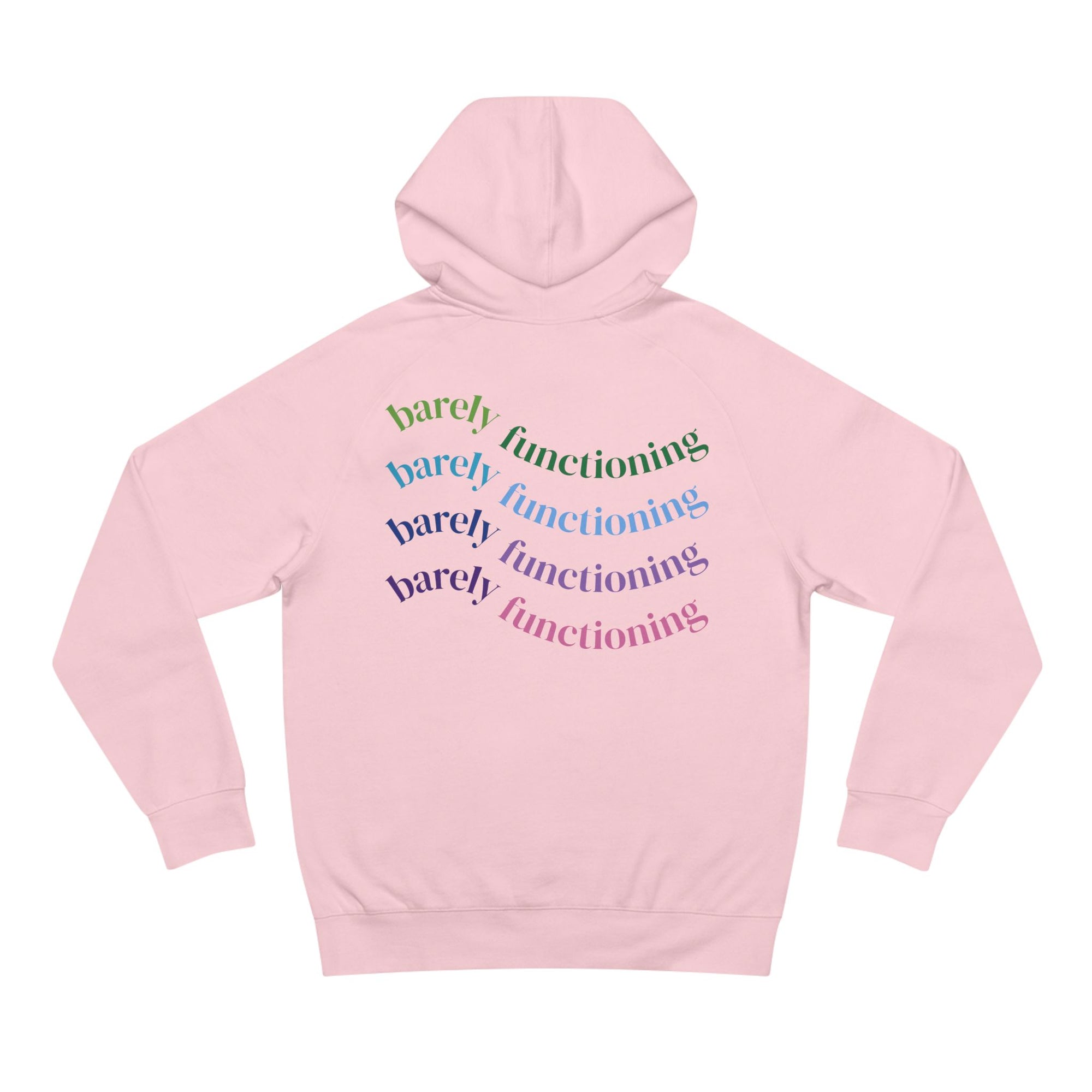 Unisex Barely Functioning Hoodie, Cozy Funny Hoodie, Gift for Her, Stylish Casual Sweatshirt, Relaxed Fit Hoodie