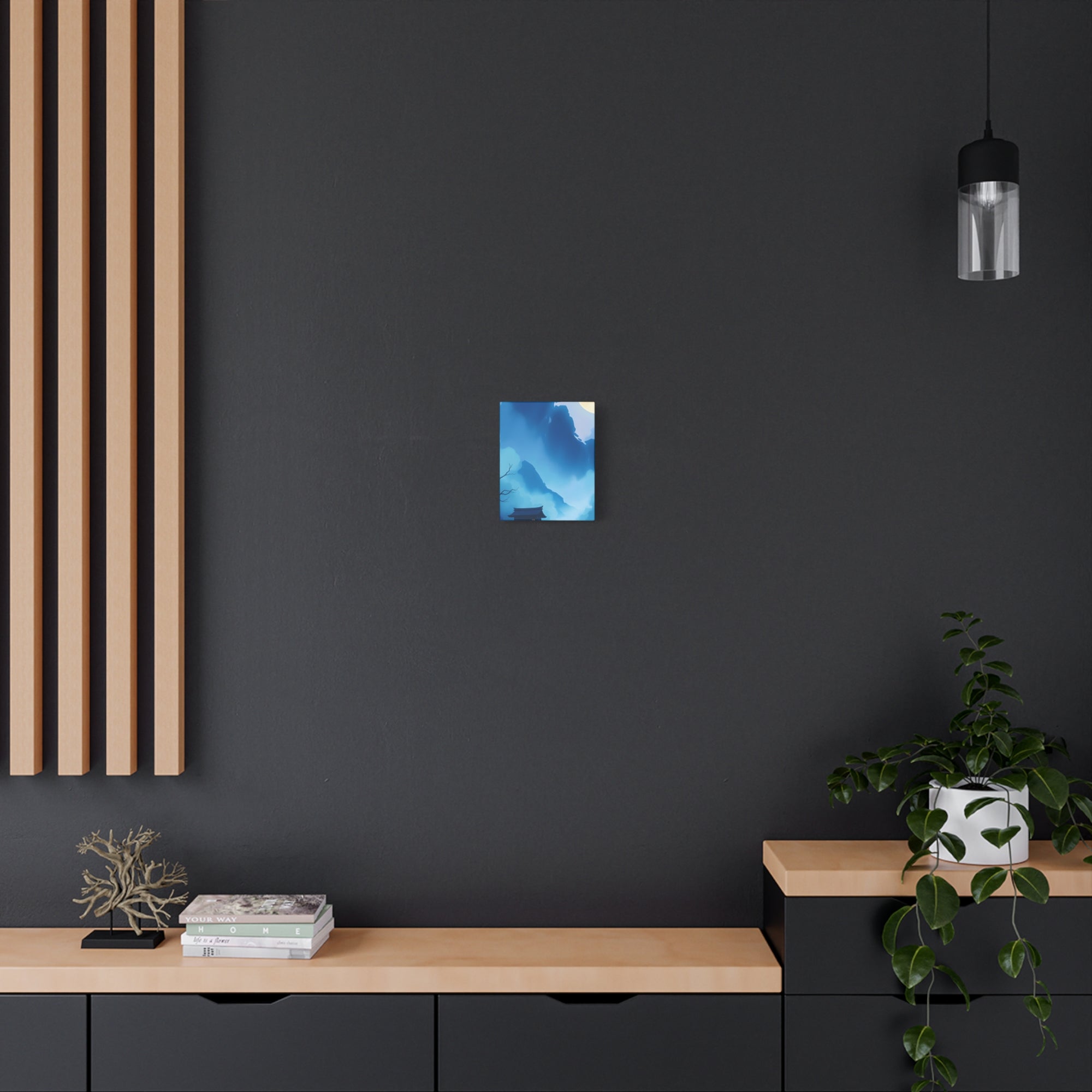 Serene Landscape Canvas Art, Tranquil Wall Decor, Gift for Nature Lovers, Home Office Art