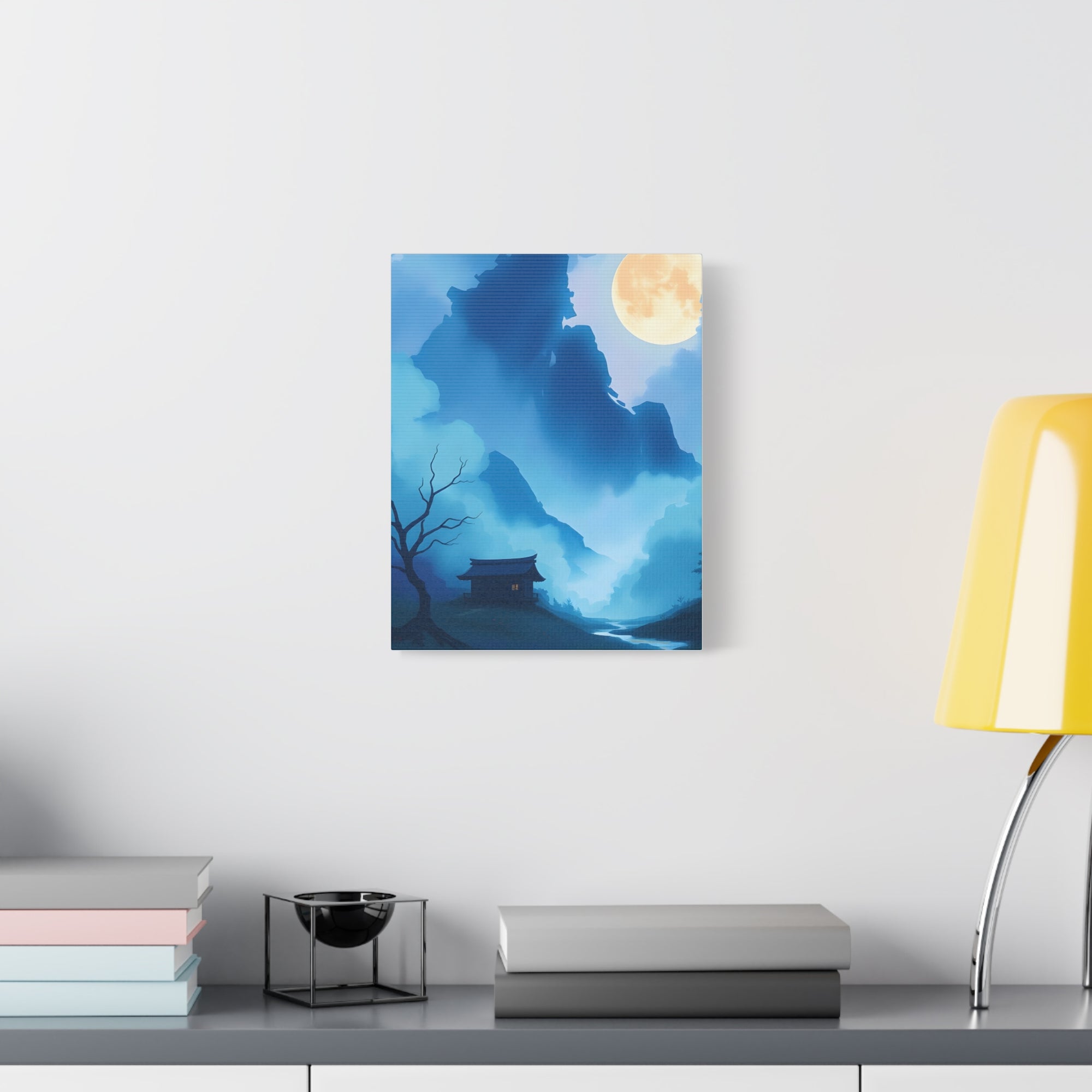 Serene Landscape Canvas Art, Tranquil Wall Decor, Gift for Nature Lovers, Home Office Art