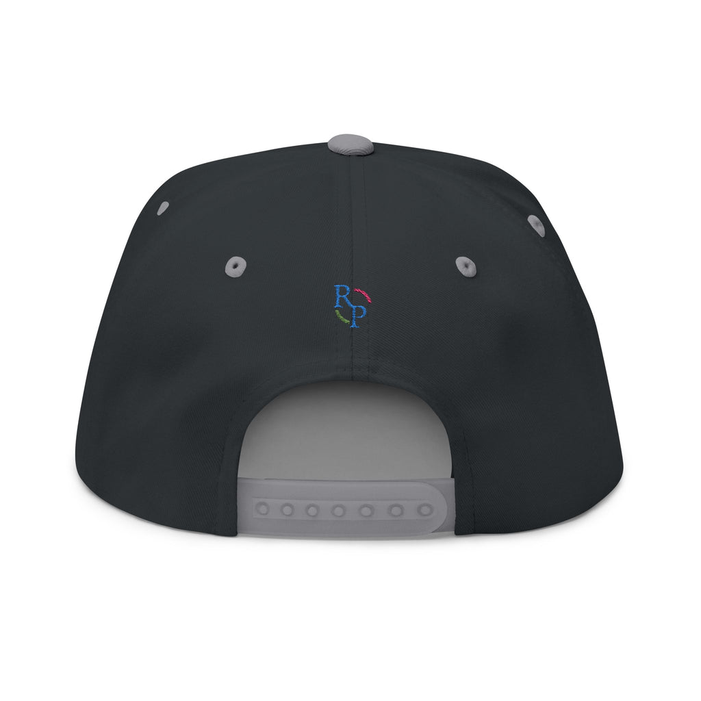 Whimsical Embroidered Flat Bill Cap - Fun Gift for Everyday Wear, Casual Events, Birthdays, and Outdoor Adventures