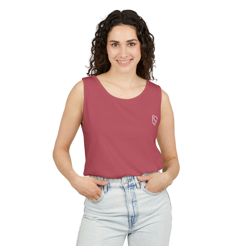Garment-Dyed Tank Top, Summer Casual Wear, Beach Days, Workout Top, Great for Festivals, Unisex Apparel