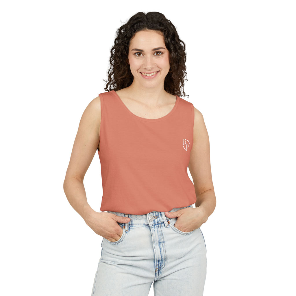 Garment-Dyed Tank Top, Summer Casual Wear, Beach Days, Workout Top, Great for Festivals, Unisex Apparel