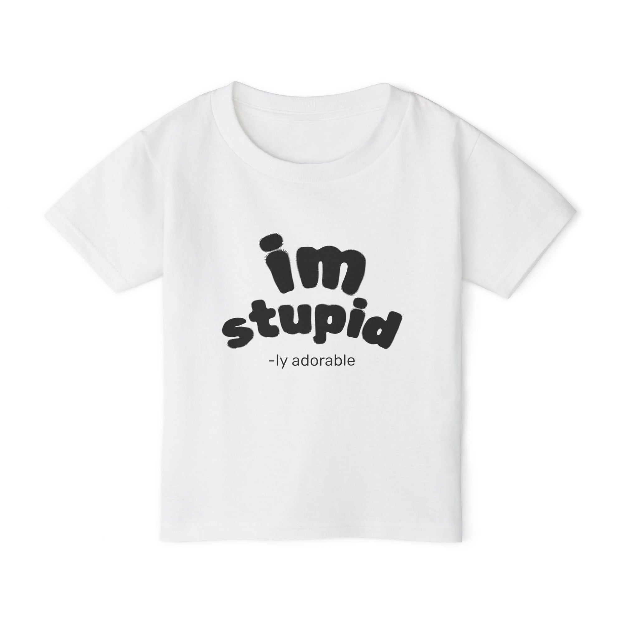 Playful Toddler T-Shirt: 'I'm Stupid-ly Adorable' Humor Gift for Kids, Cute Birthday Shirt, Funny Parenting Apparel, Baby Shower Gift, [...]