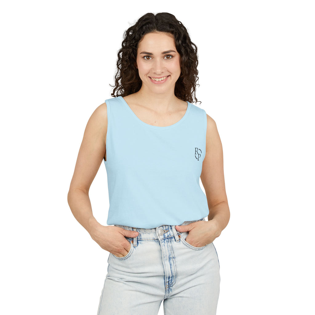 Garment-Dyed Tank Top, Summer Casual Wear, Beach Days, Workout Top, Great for Festivals, Unisex Apparel