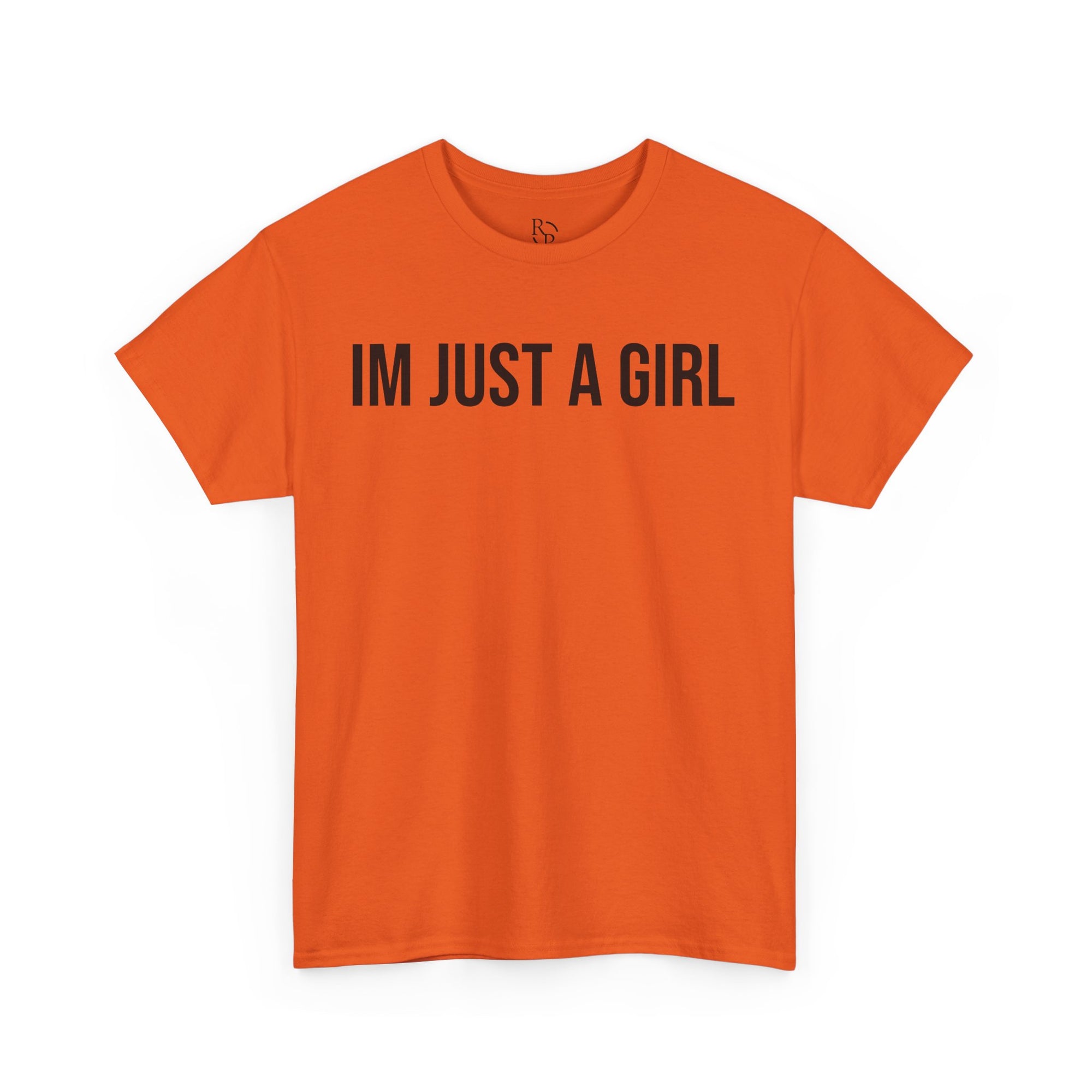 Unisex Heavy Cotton Tee - 'I'm Just a Girl' | Casual Comfort, Perfect Gift, Everyday Wear, Birthday, Confidence Tee