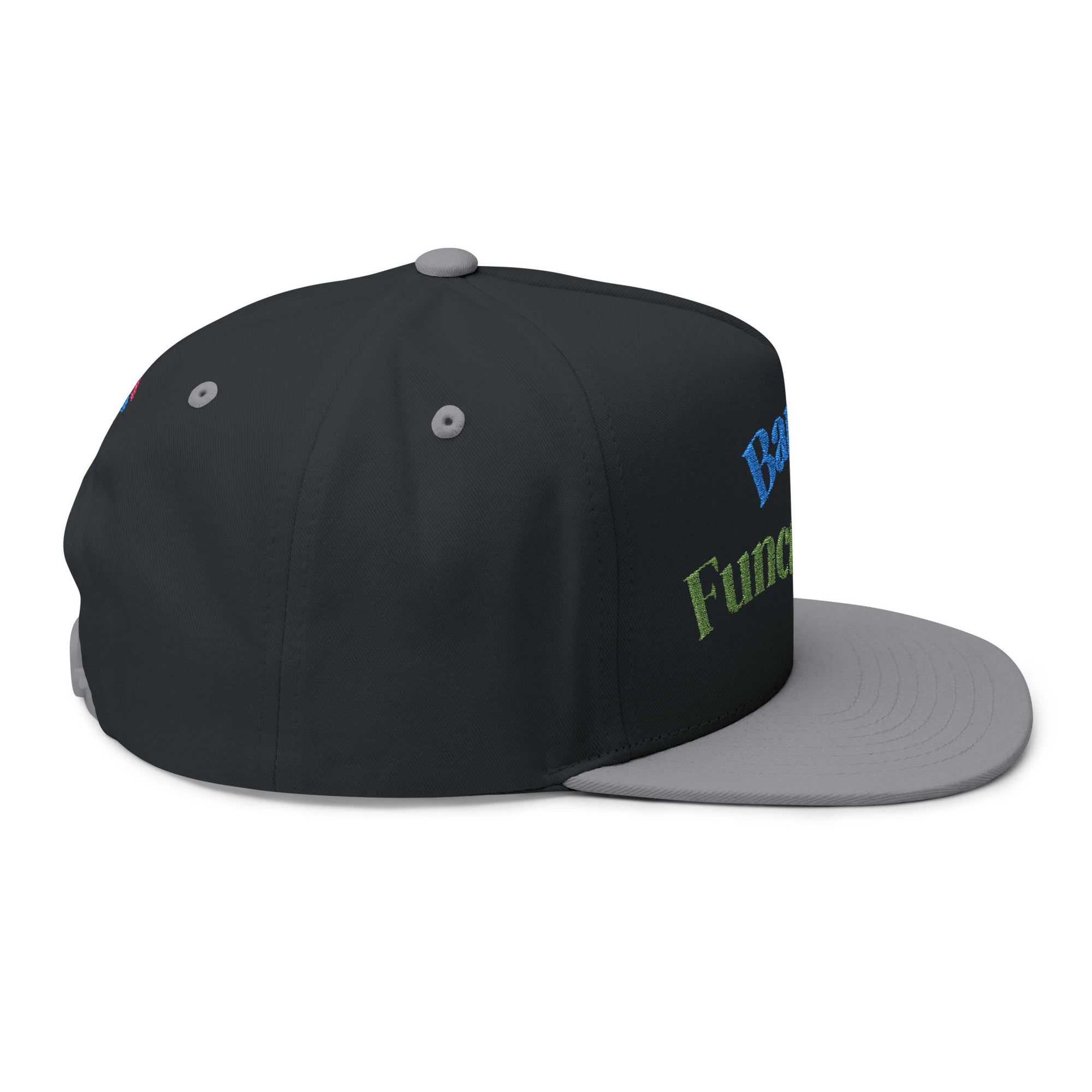 Whimsical Embroidered Flat Bill Cap - Fun Gift for Everyday Wear, Casual Events, Birthdays, and Outdoor Adventures