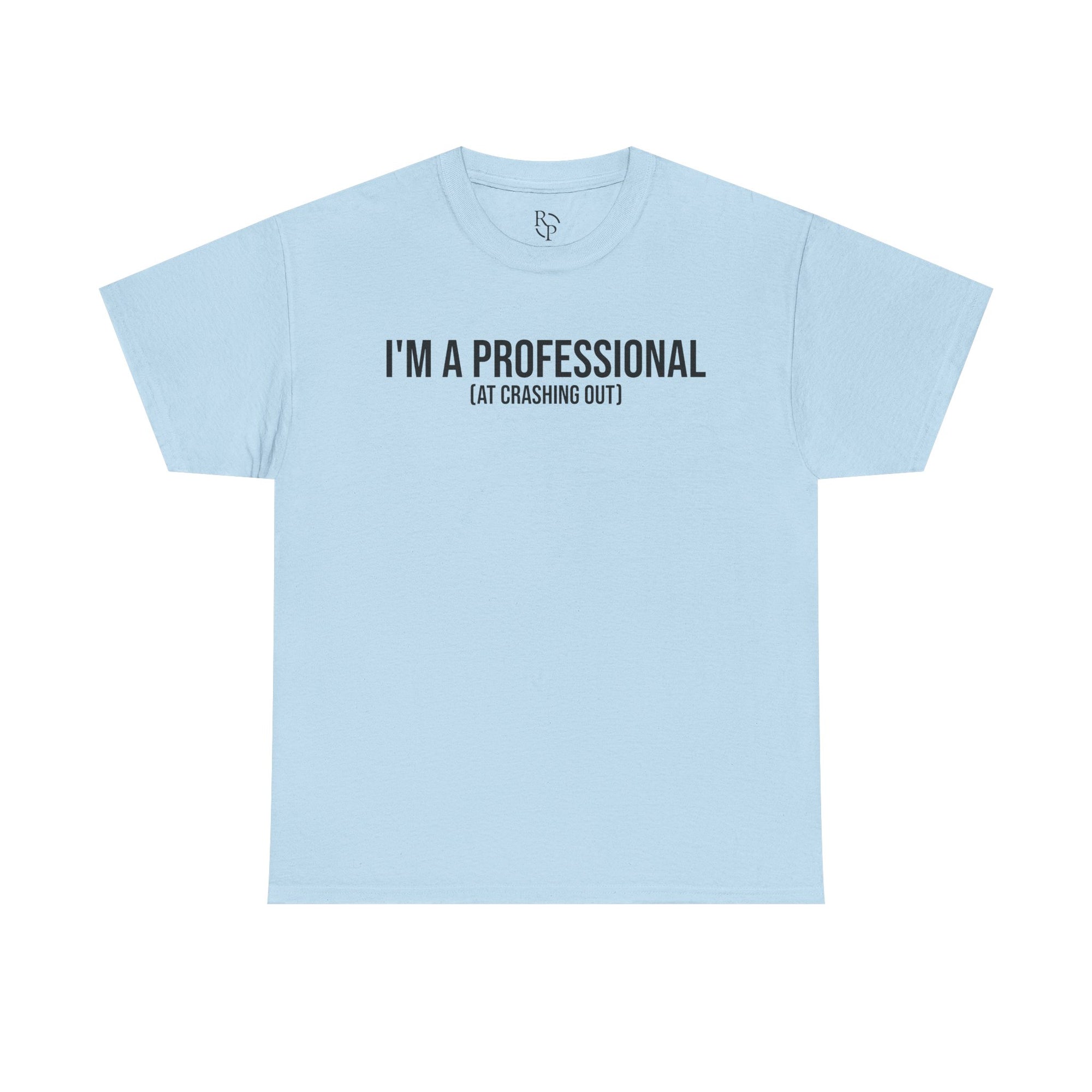 Funny Professional Crasher Tee, Unisex Heavy Cotton Tee, Gift for Friends, Casual Wear, Humor Shirt, Unique Present