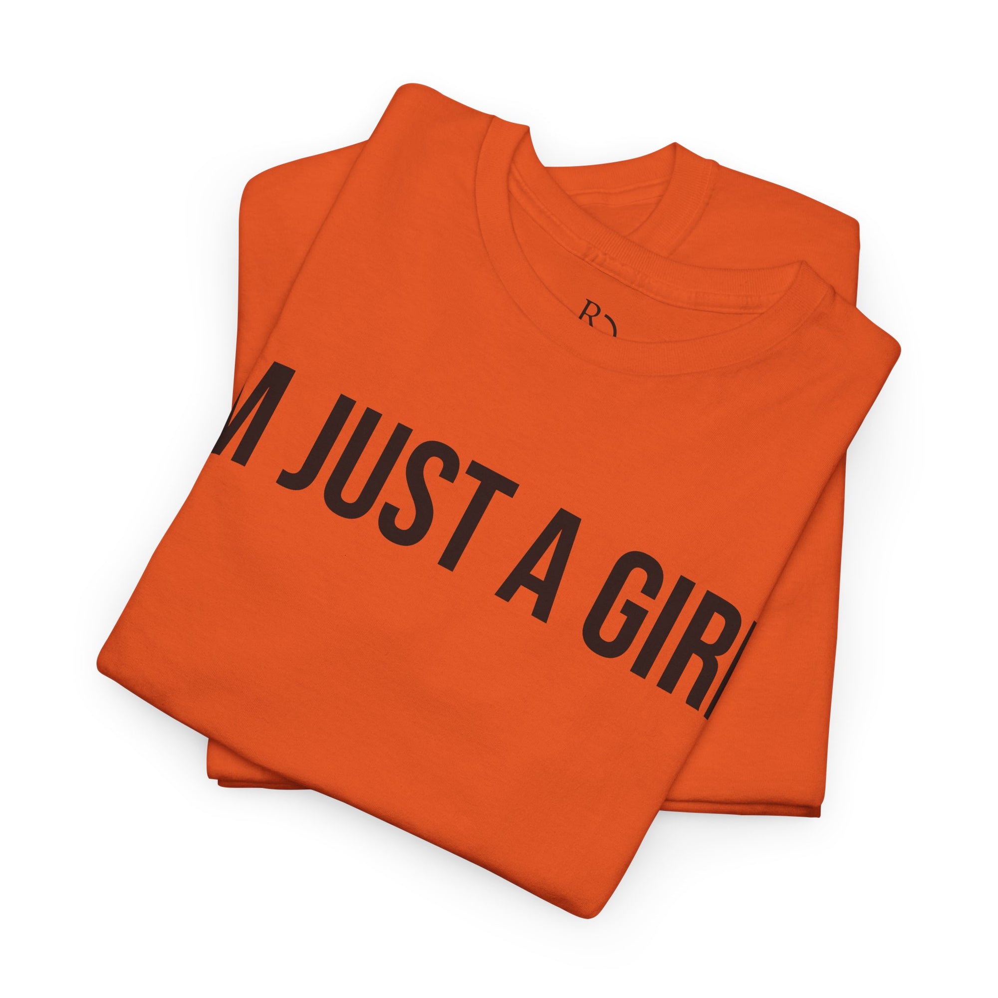 Unisex Heavy Cotton Tee - 'I'm Just a Girl' | Casual Comfort, Perfect Gift, Everyday Wear, Birthday, Confidence Tee
