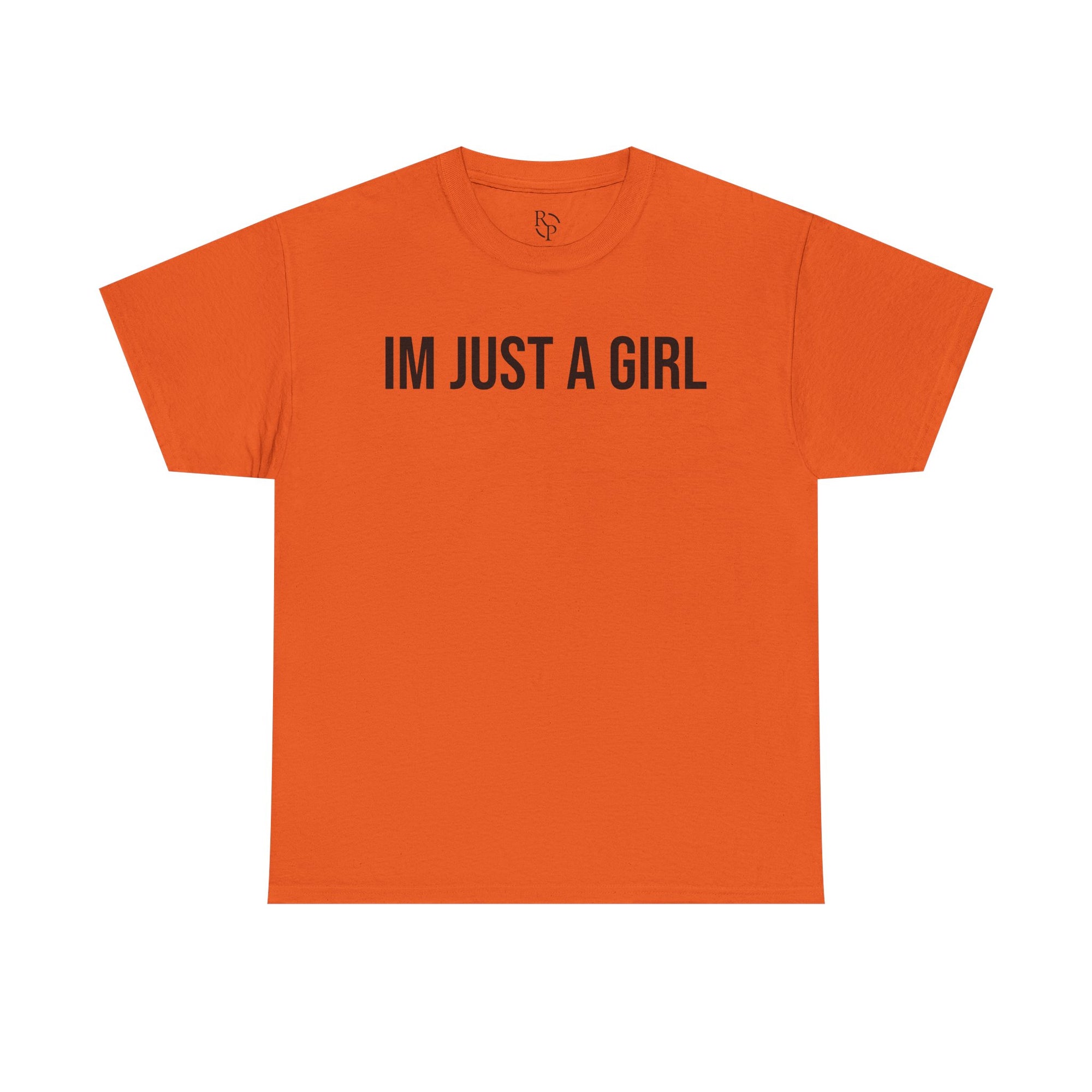 Unisex Heavy Cotton Tee - 'I'm Just a Girl' | Casual Comfort, Perfect Gift, Everyday Wear, Birthday, Confidence Tee
