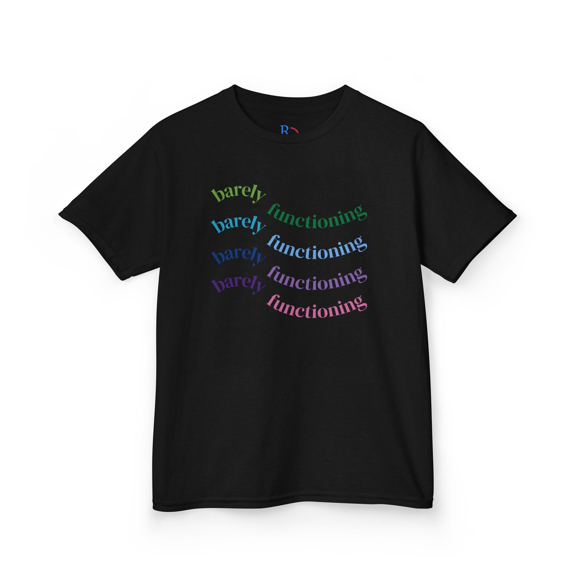 Colorful Kids Heavy Cotton Tee - Fun and Playful Graphic Tee for Everyday Wear, Birthday Gift, Age 4-12, Casual Playtime, Artsy Outfits