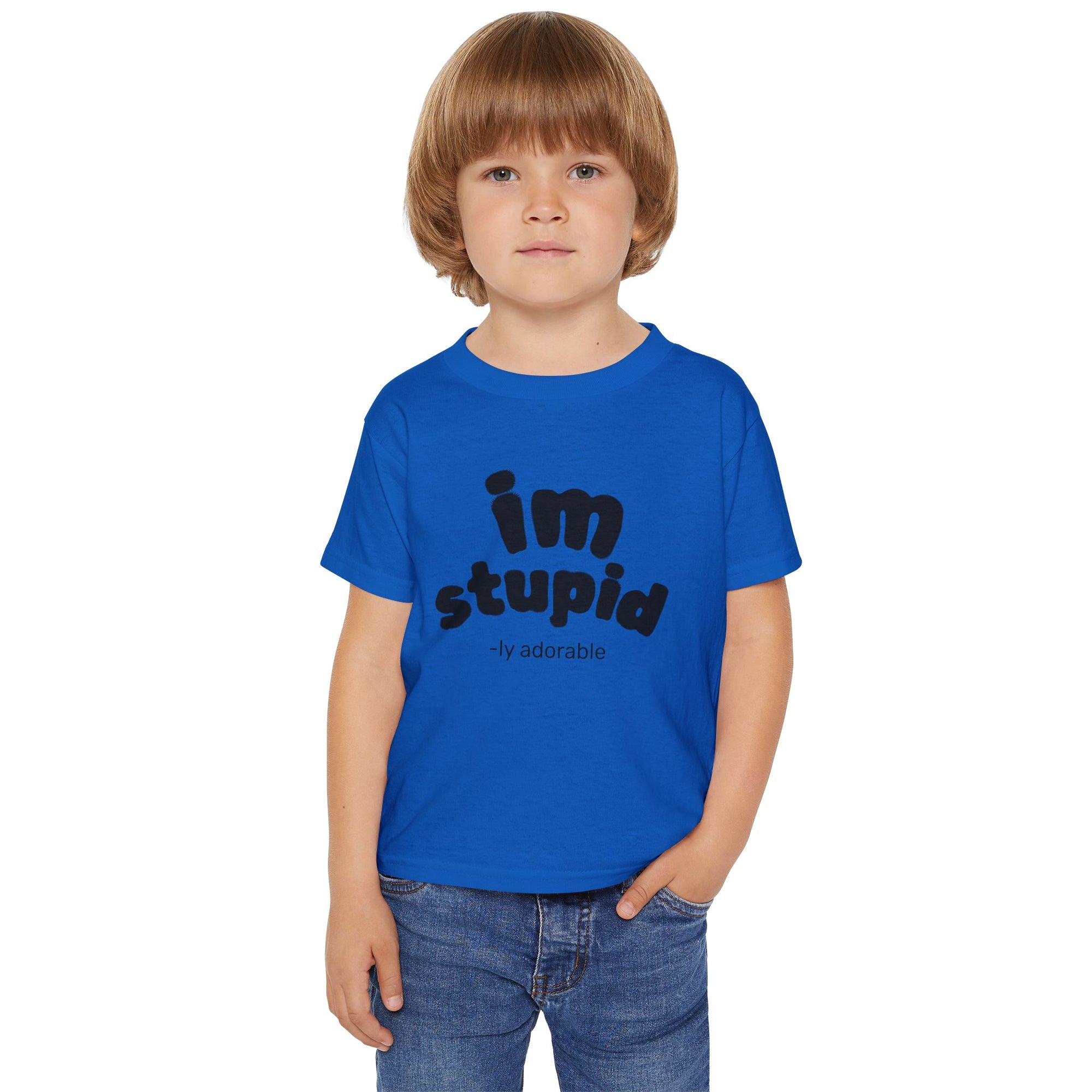 Playful Toddler T-Shirt: 'I'm Stupid-ly Adorable' Humor Gift for Kids, Cute Birthday Shirt, Funny Parenting Apparel, Baby Shower Gift, [...]