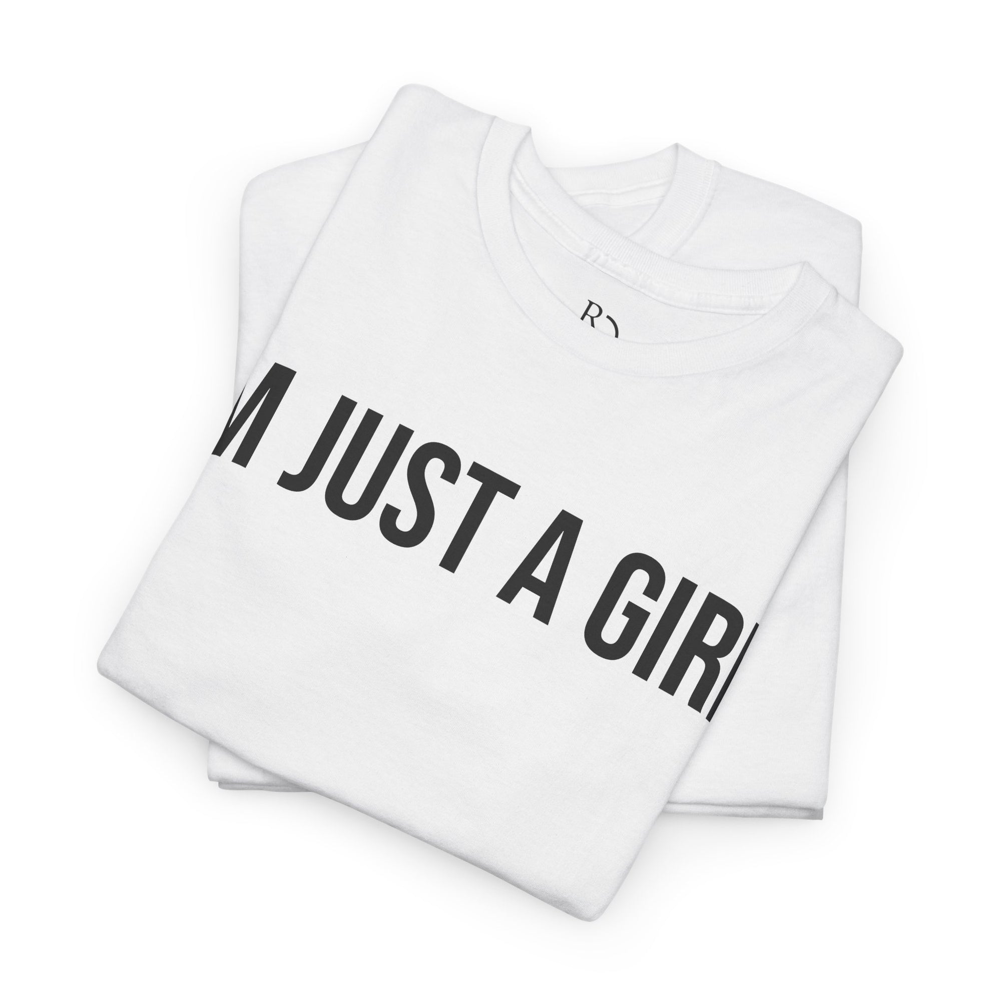 Unisex Heavy Cotton Tee - 'I'm Just a Girl' | Casual Comfort, Perfect Gift, Everyday Wear, Birthday, Confidence Tee