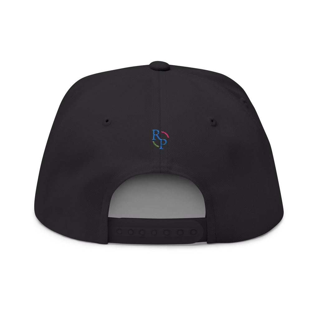 Whimsical Embroidered Flat Bill Cap - Fun Gift for Everyday Wear, Casual Events, Birthdays, and Outdoor Adventures