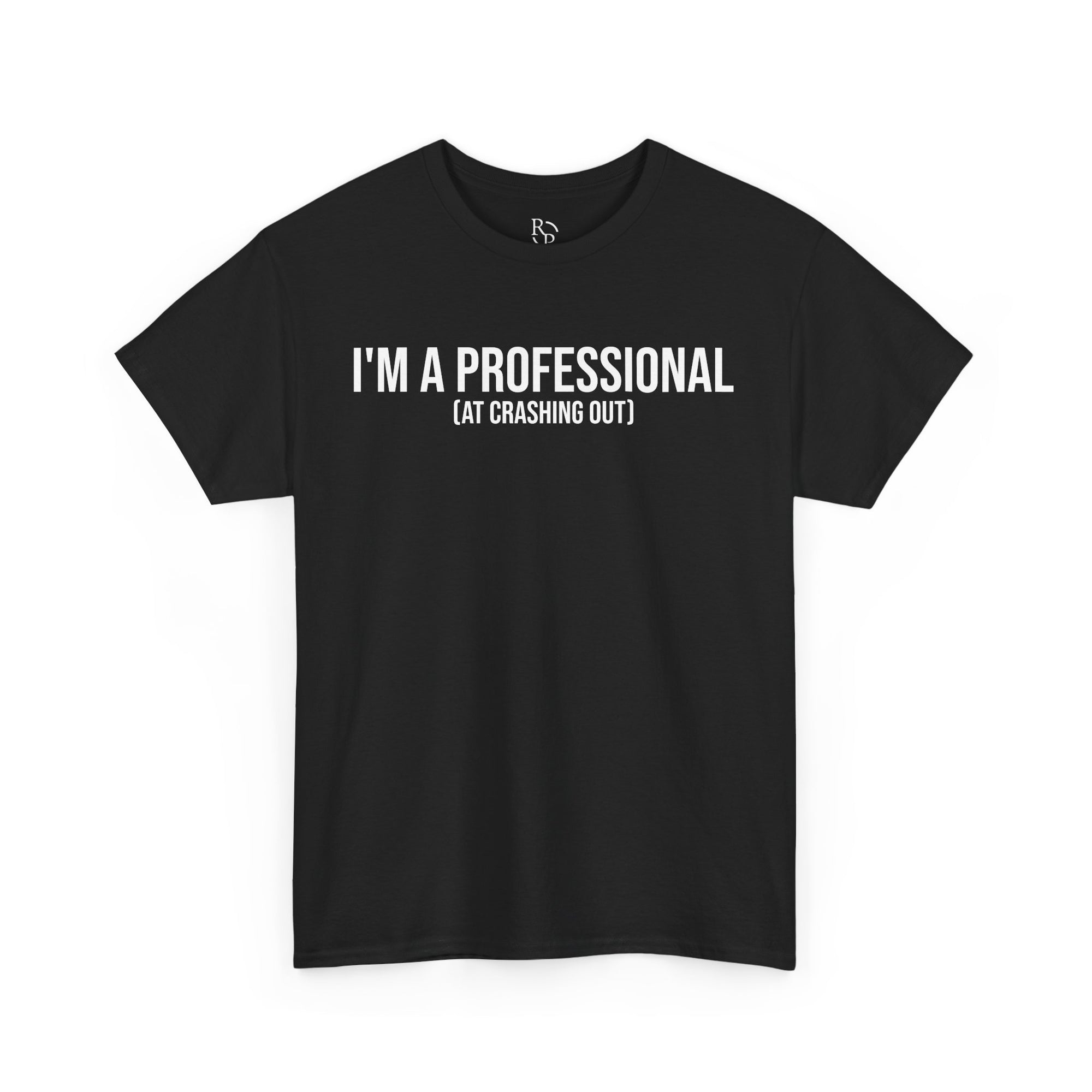 Funny Professional Crasher Tee, Unisex Heavy Cotton Tee, Gift for Friends, Casual Wear, Humor Shirt, Unique Present