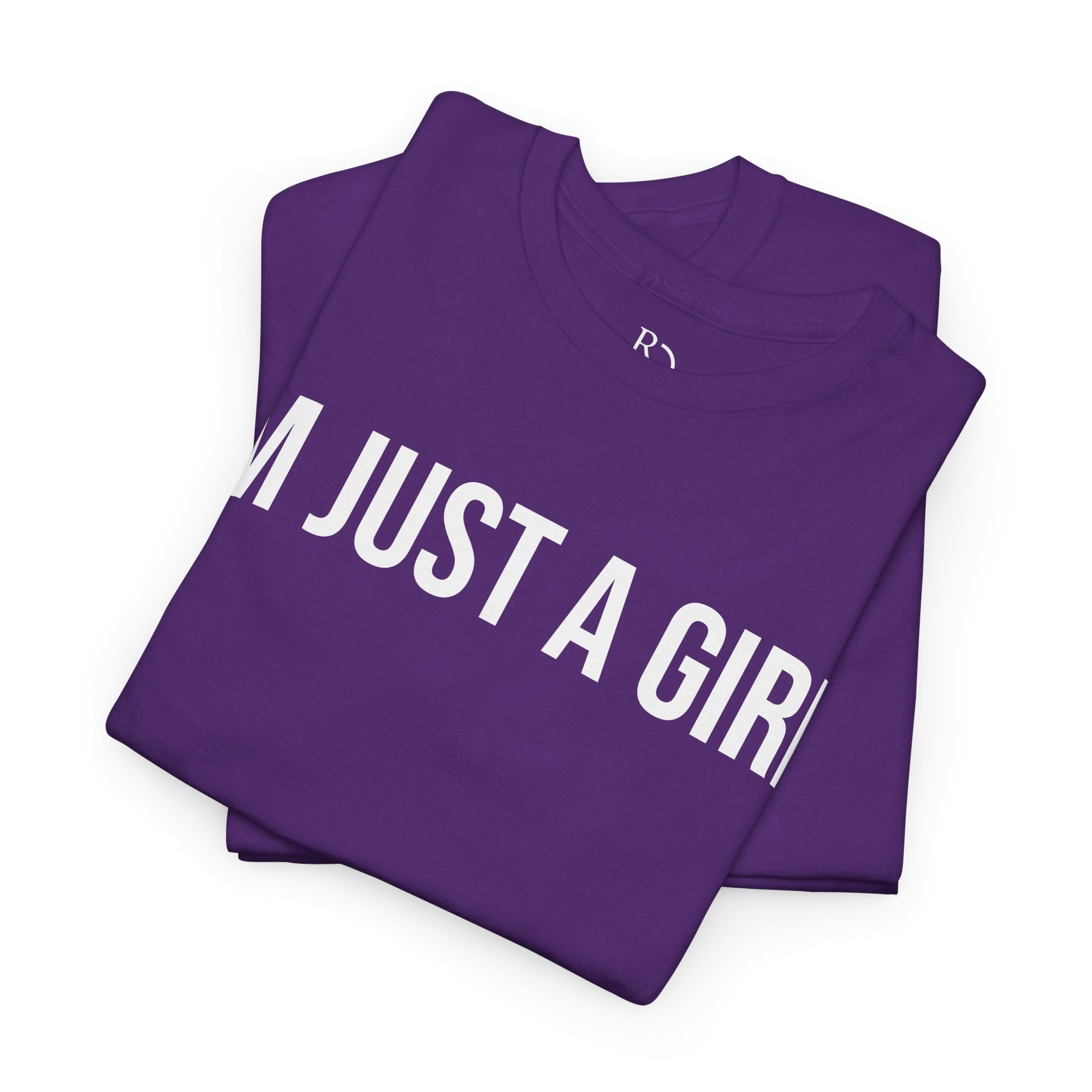 Unisex Heavy Cotton Tee - 'I'm Just a Girl' | Casual Comfort, Perfect Gift, Everyday Wear, Birthday, Confidence Tee