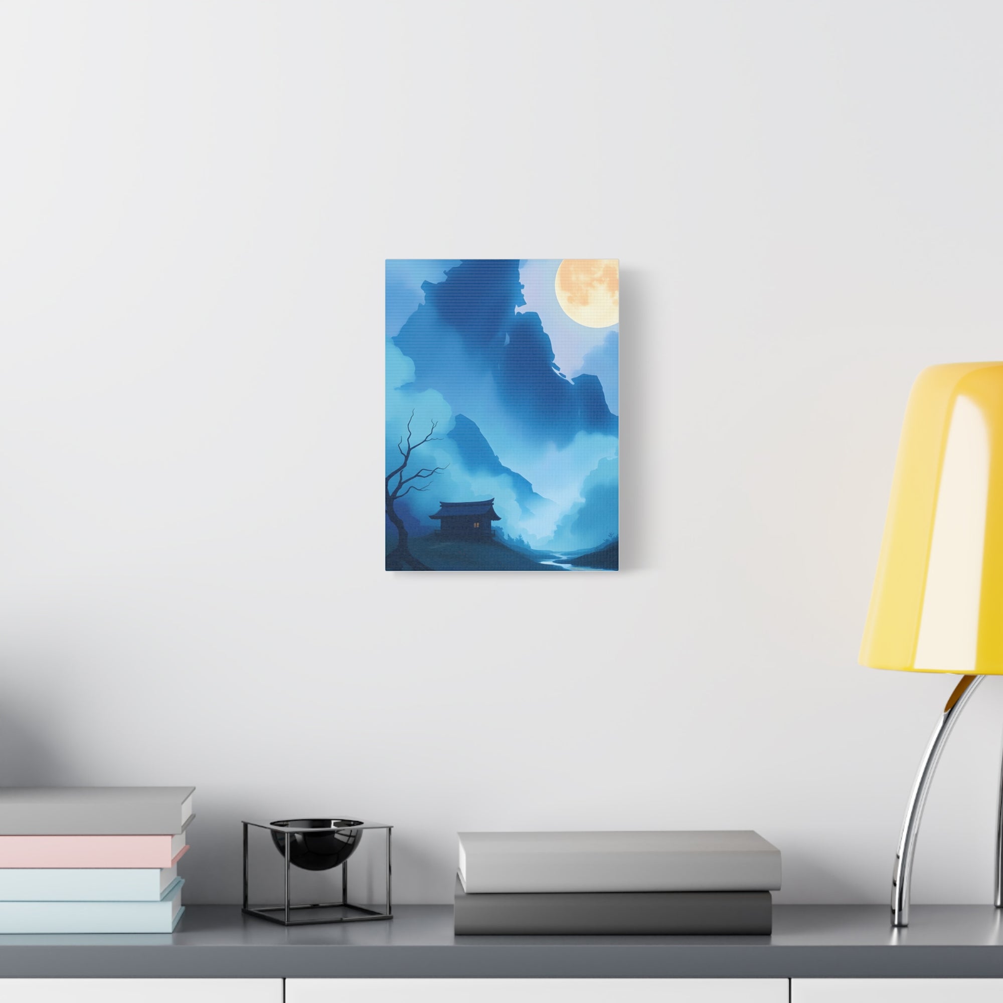 Serene Landscape Canvas Art, Tranquil Wall Decor, Gift for Nature Lovers, Home Office Art